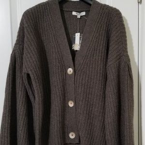 Madewell Wide Sleeve Crop Cradigan Sweater XXS NWT